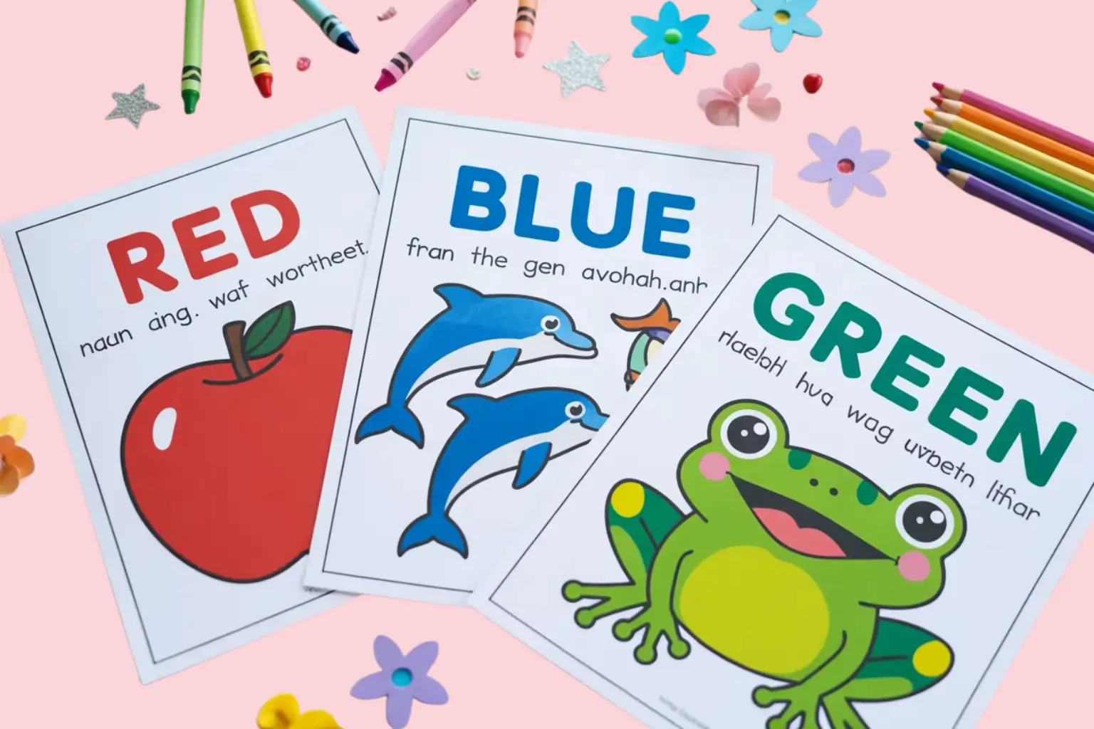 colors & shape worksheets