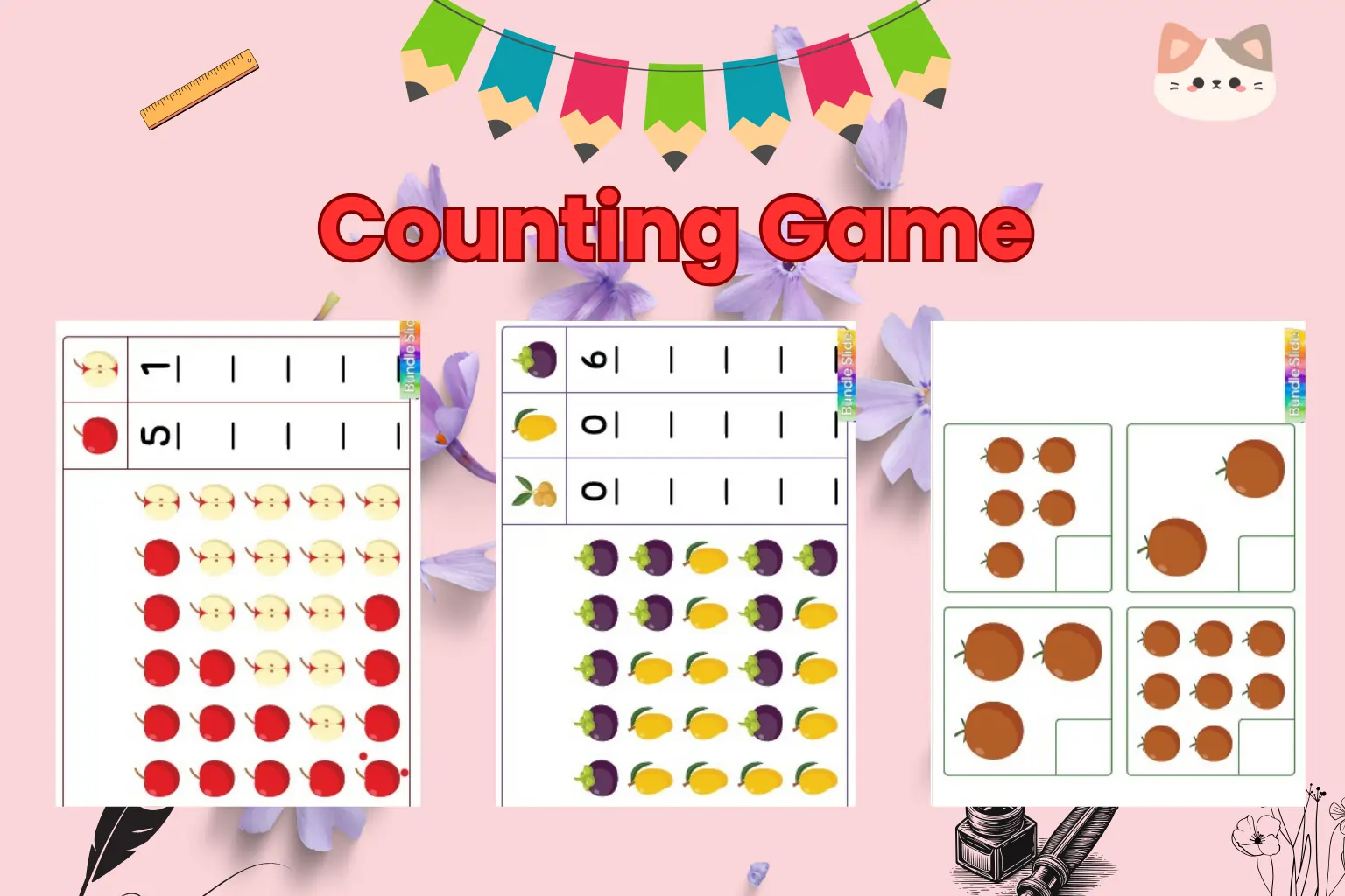 counting game templates for Kids
