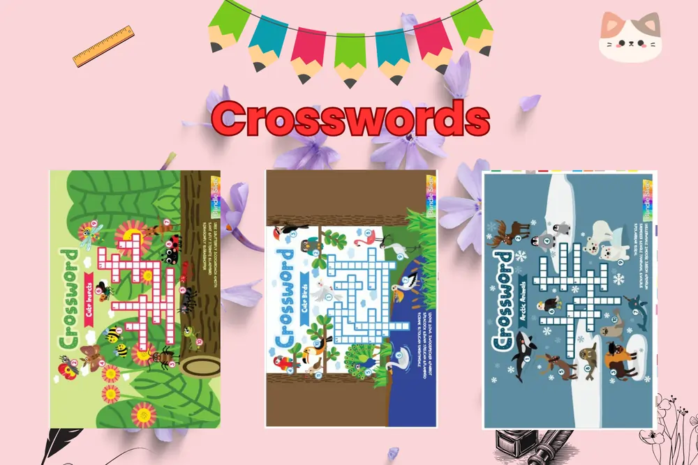 crossword educational template for kids