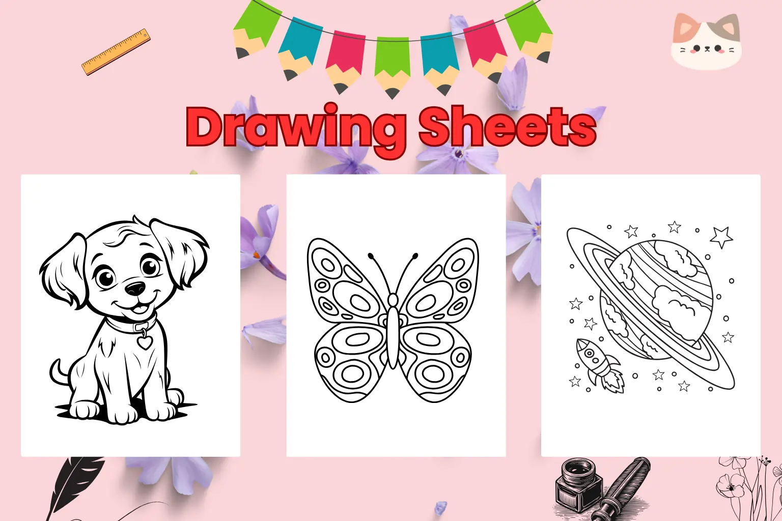 drawing template for kids