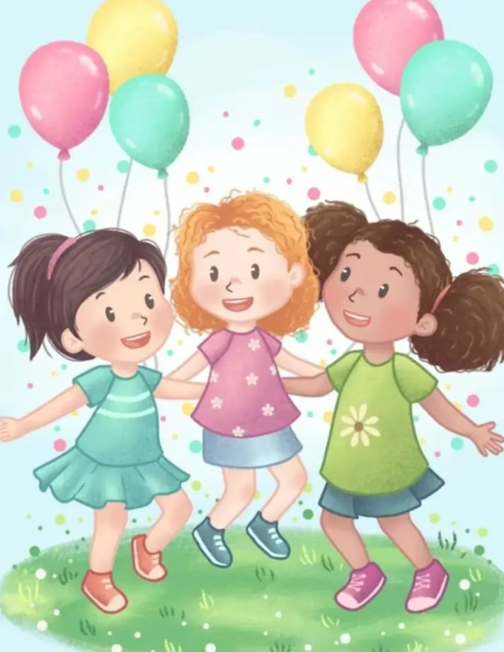 girls coloring page