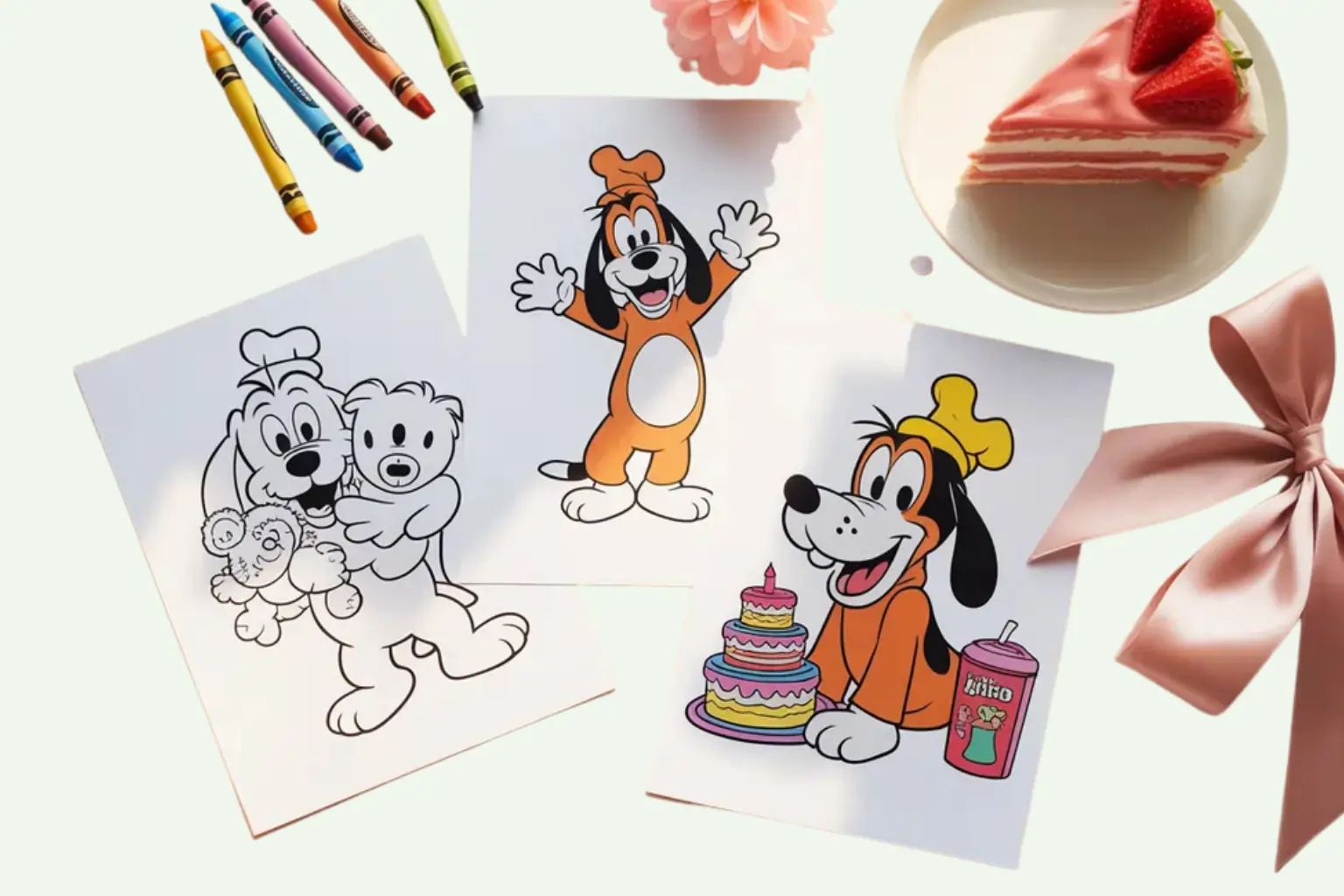 goofy coloring pages