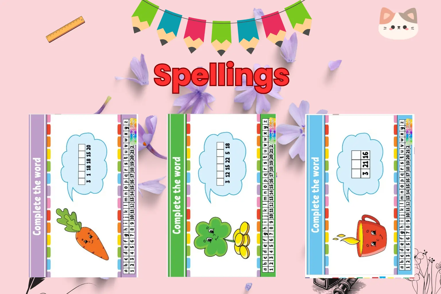 spelling educational worksheet
