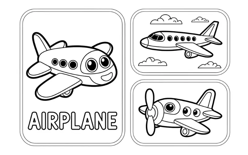 aeroplane coloring pages
