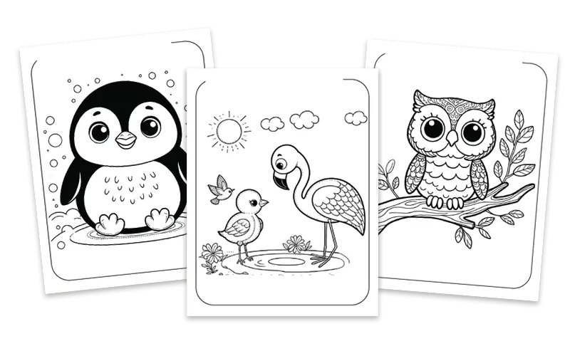 birds coloring pages