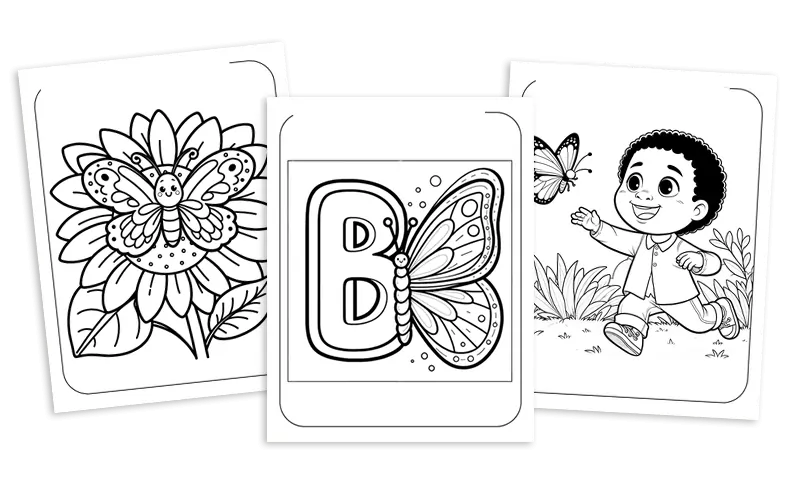 butterfly coloring pages