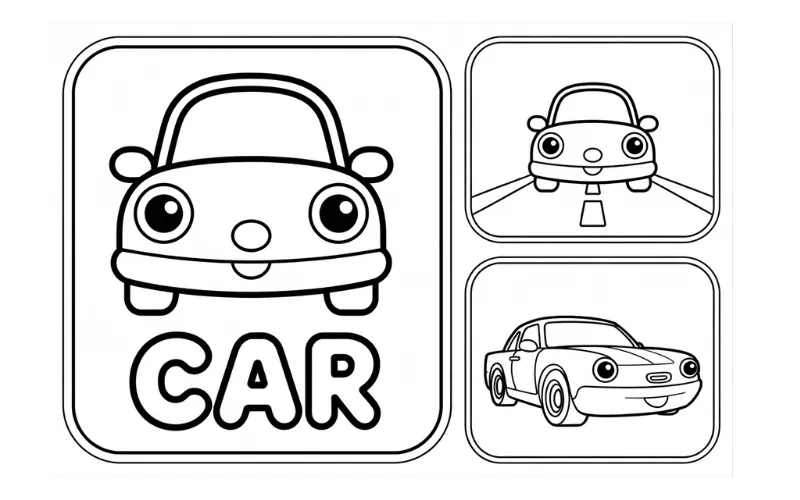 car coloring pages