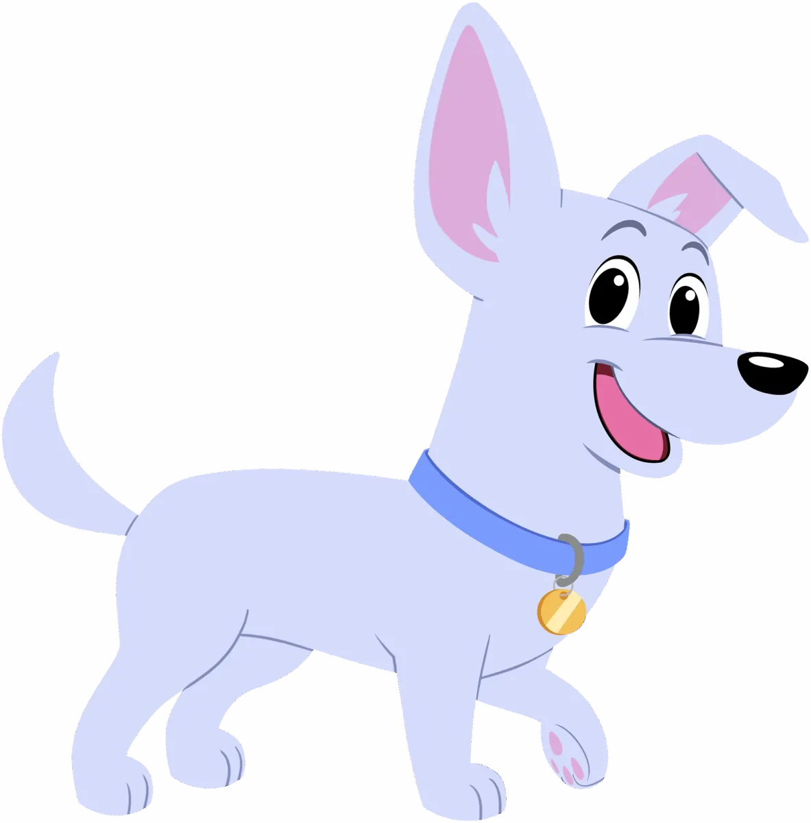 dog hero pose coloring page icon