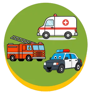 emergency coloring page icon