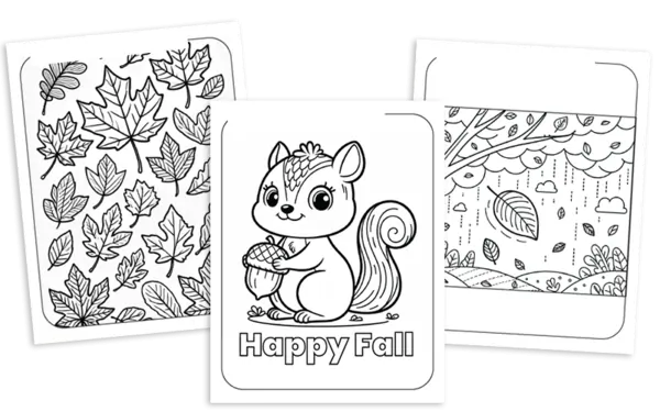 fall coloring pages
