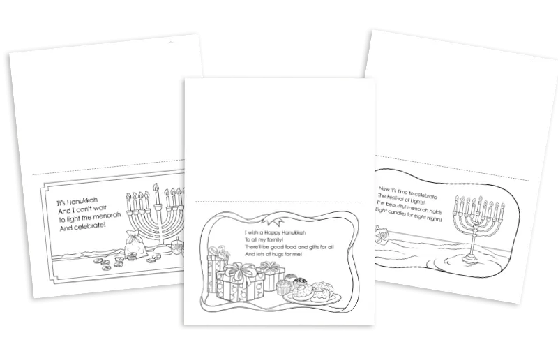 hanukkah coloring pages