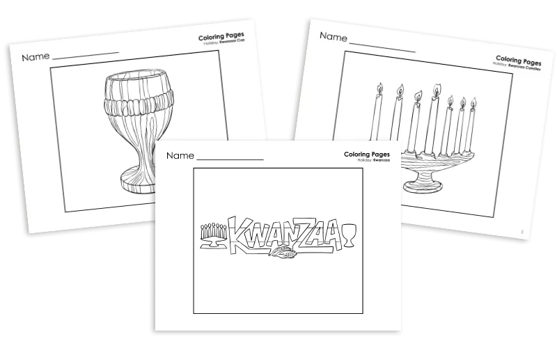 kwanzaa coloring pages