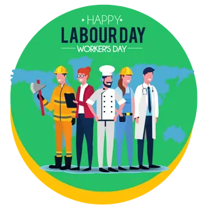labour day coloring page icon