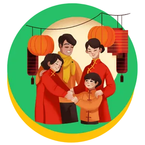 lunar new year coloring page icon