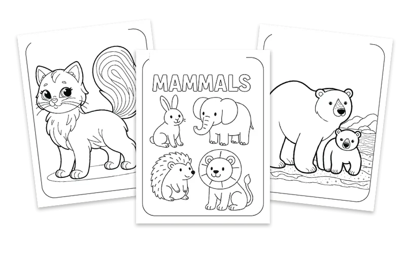 mammal coloring pages