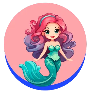 mermaid coloring page icon