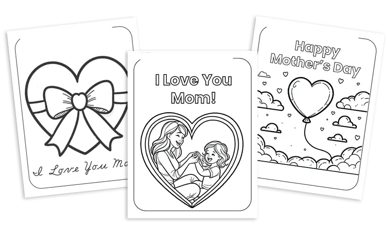 mother day coloring pages