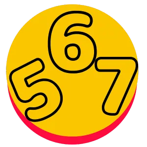 numbers coloring page icon