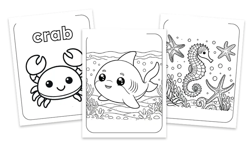 ocean coloring pages