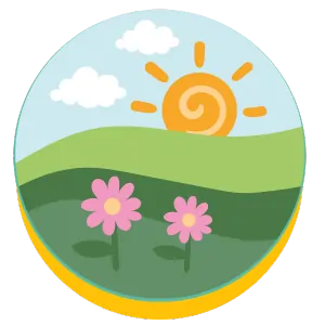 spring coloring page icon