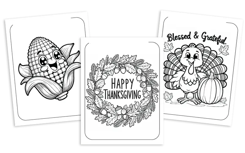 thanksgiving coloring pages