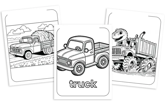truck coloring pages