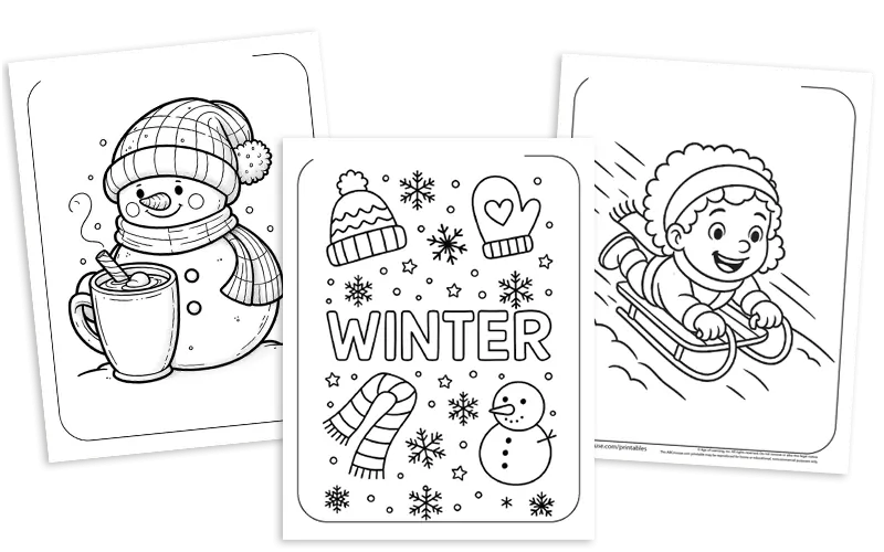 winter coloring pages
