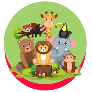 zoo animals coloring page icon