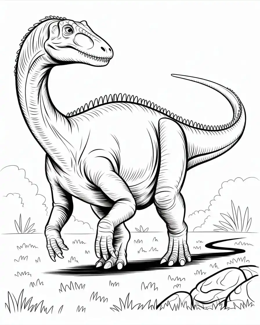 anchisaurus dinosaur coloring pages