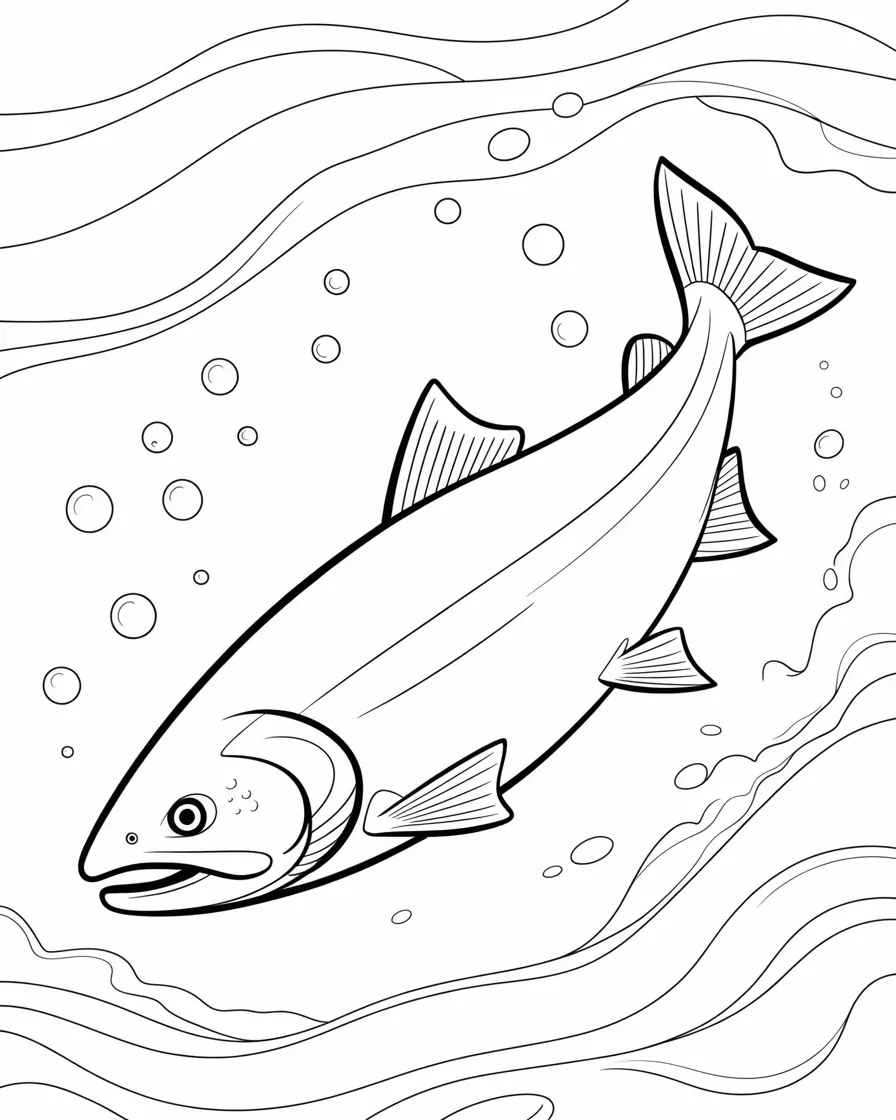atlantic salmon coloring pages