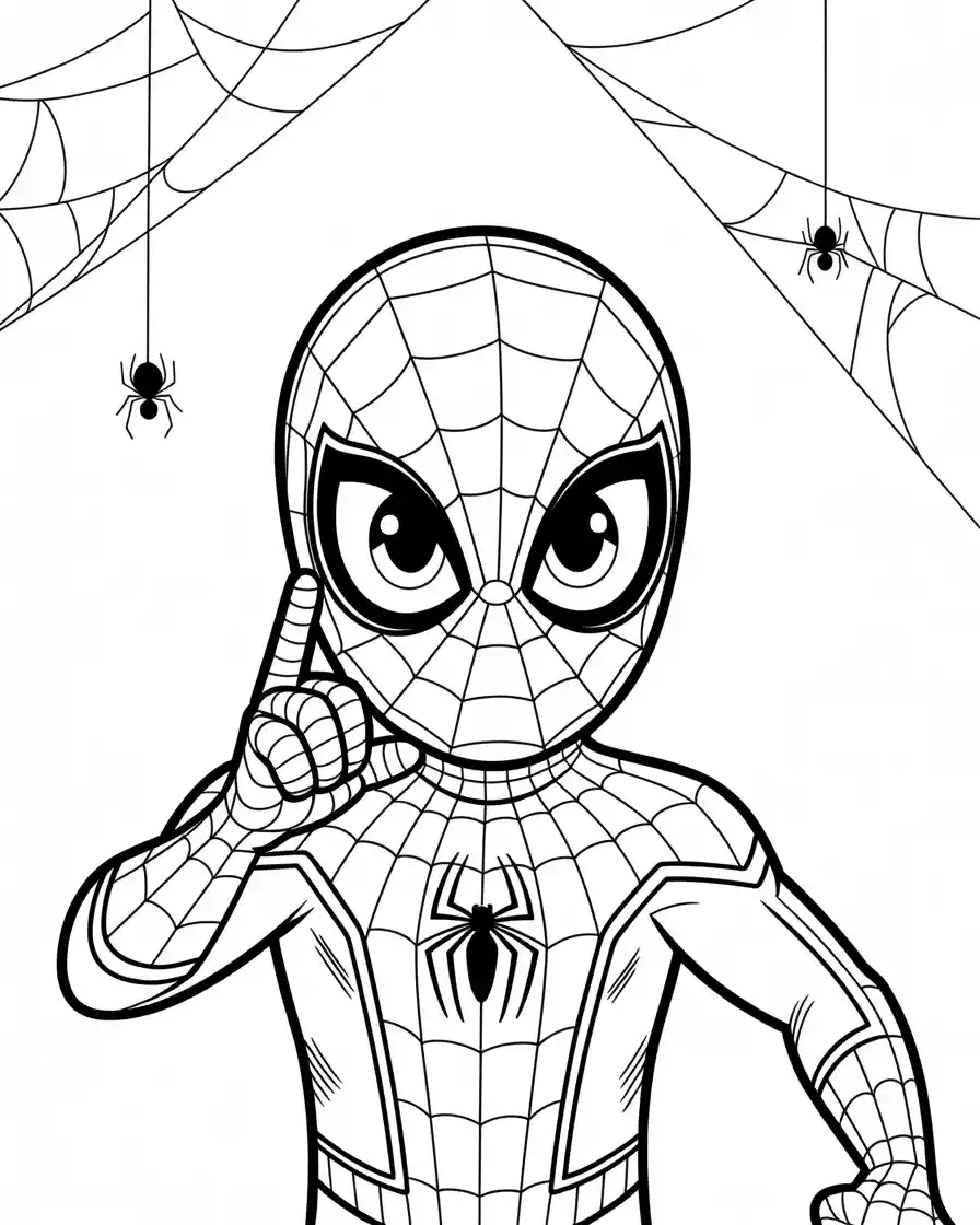 Spiderman Coloring Pages 26 baby spiderman coloring pages 1