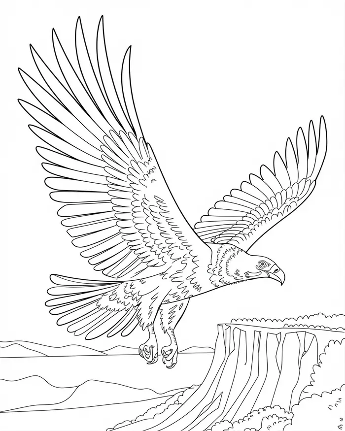 california condor coloring page