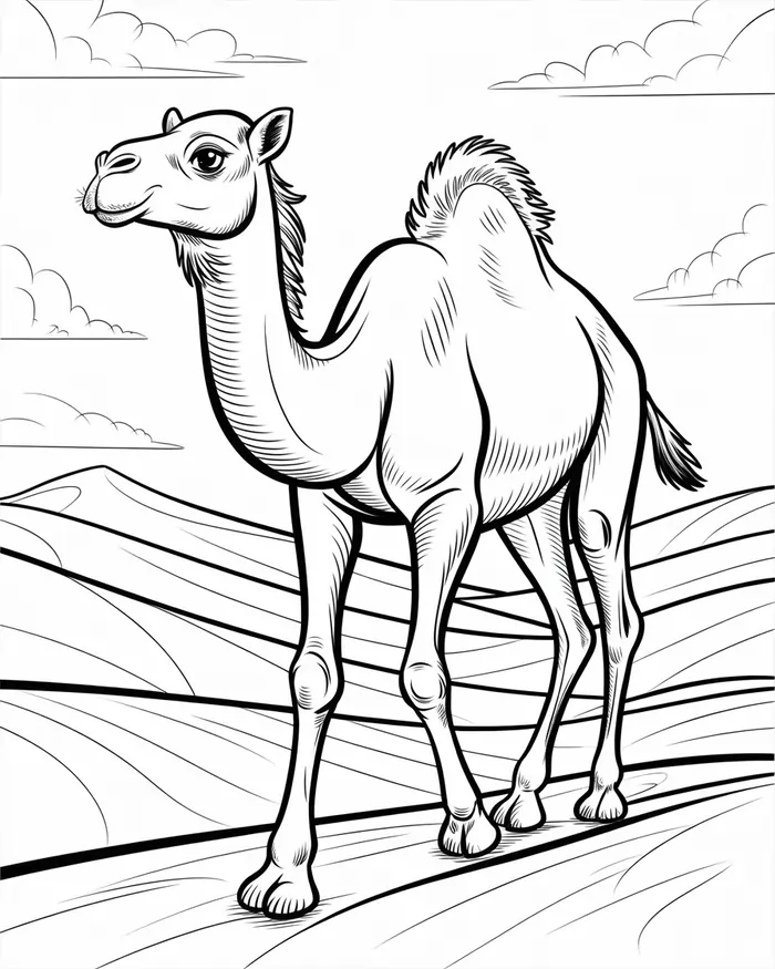 camel coloring pages