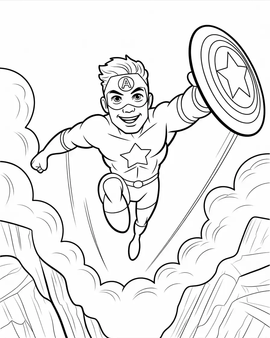 Captain America Coloring Pages 3 captain america color sheet