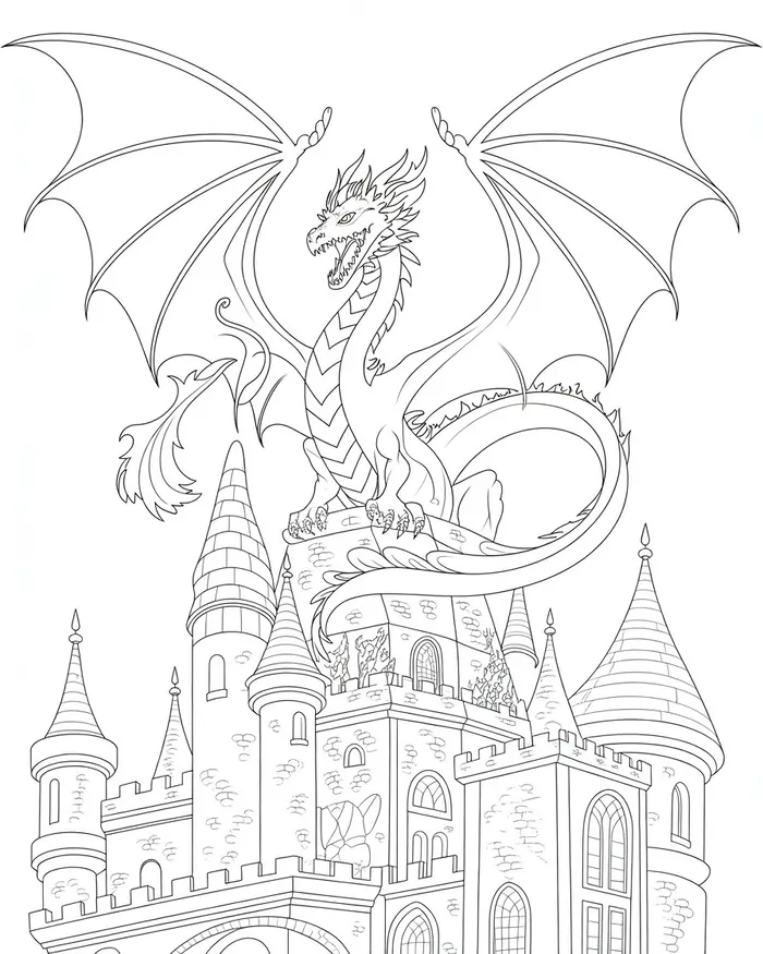 charizard dragon coloring page 2