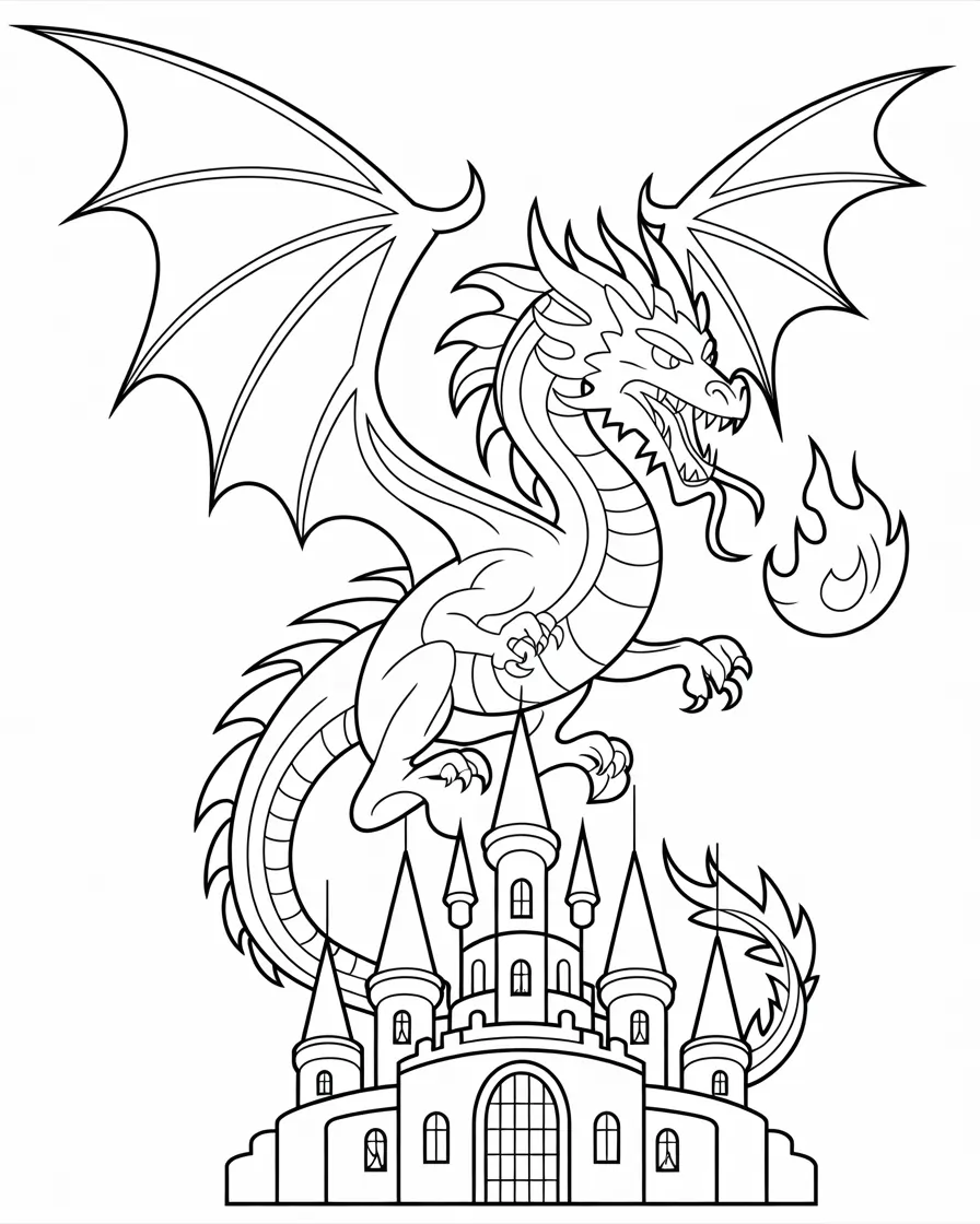 charizard dragon coloring page 3
