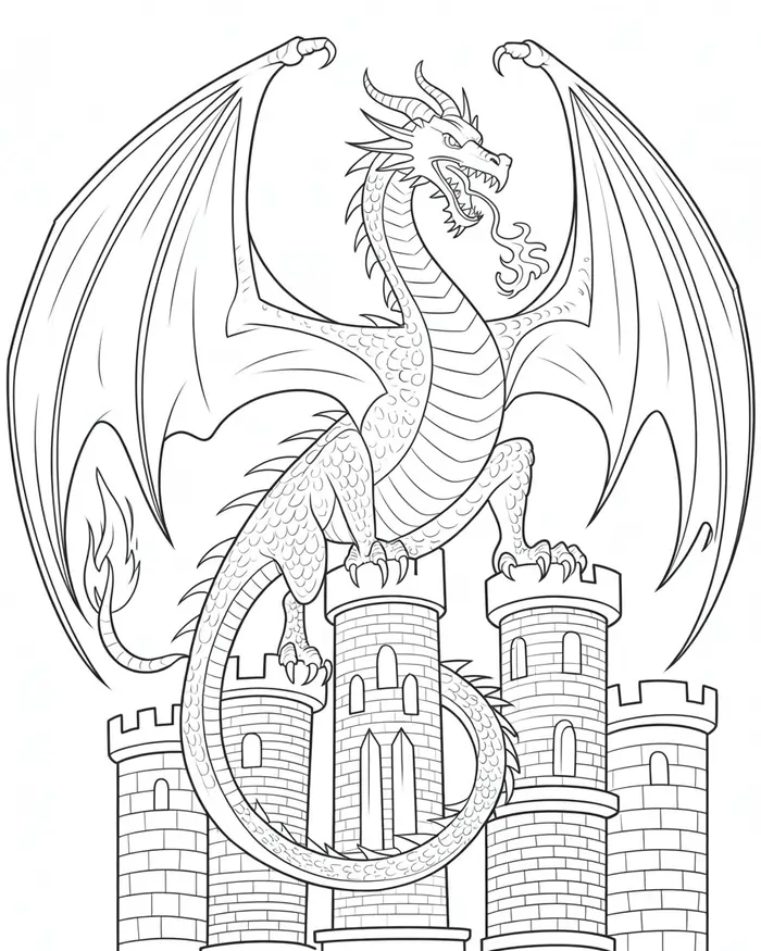 charizard dragon coloring page