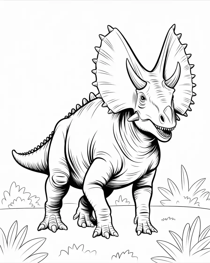 chasmosaurus dinosaur coloring pages