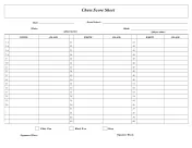 Scoring Sheets 64 chess score sheet
