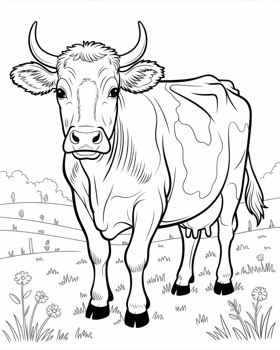 cow coloring pages