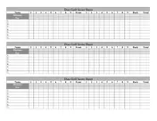 Scoring Sheets 60 disc golf score sheet