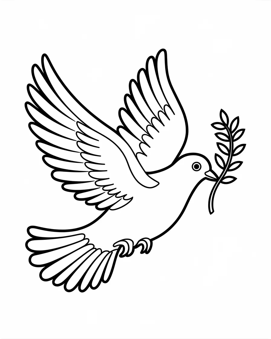 dove coloring page