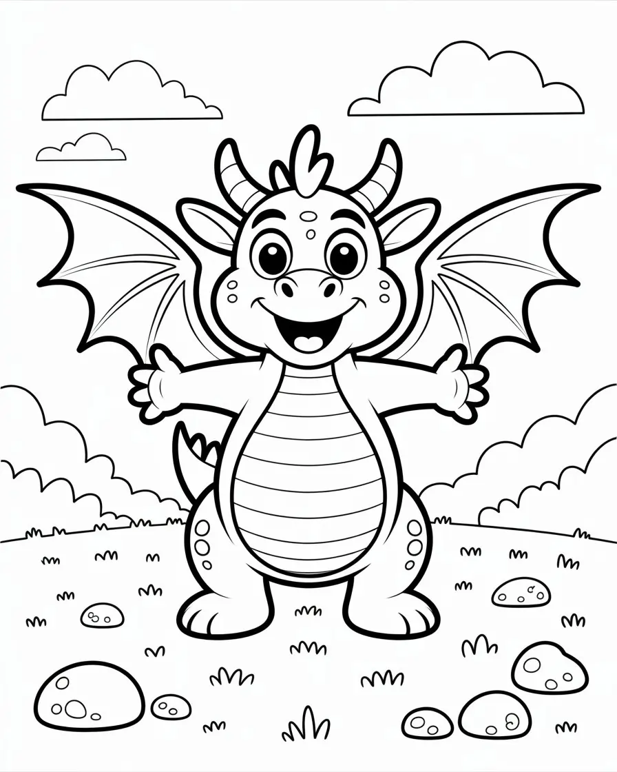 dragonite pokemon coloring page 1