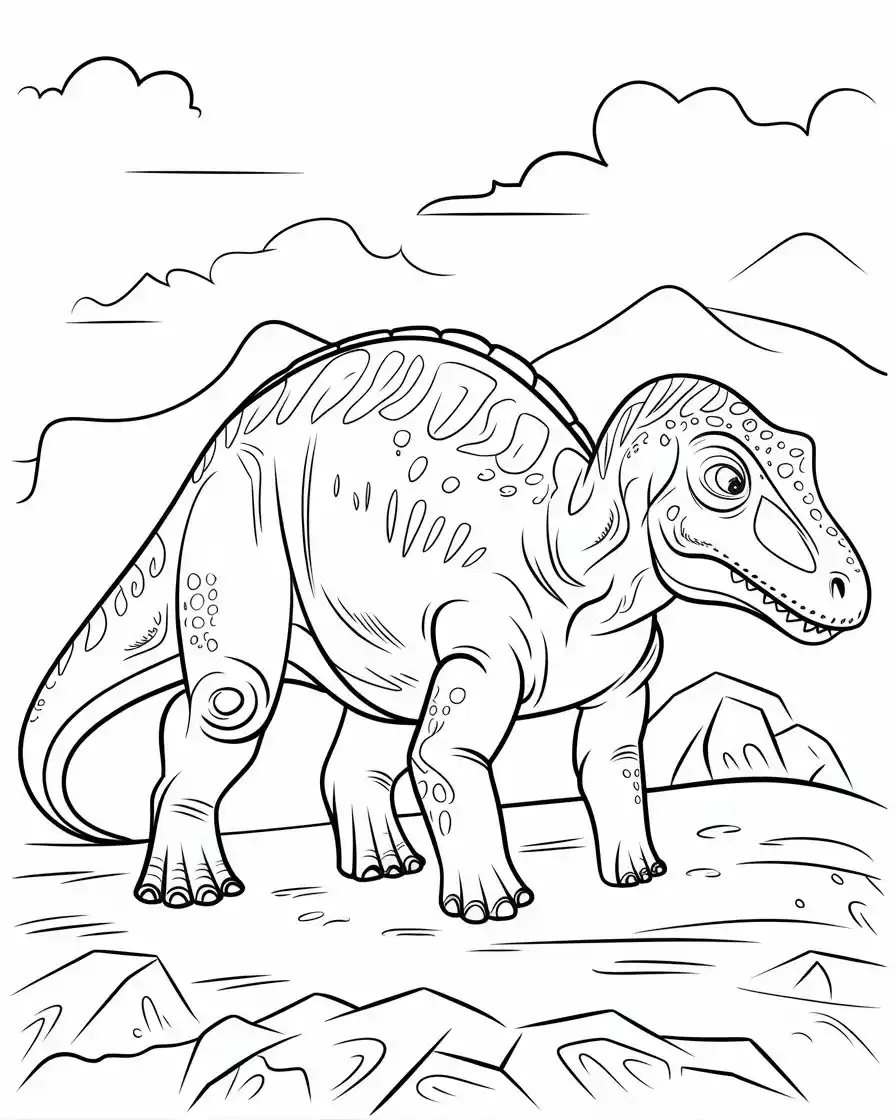 edmontosaurus coloring pages