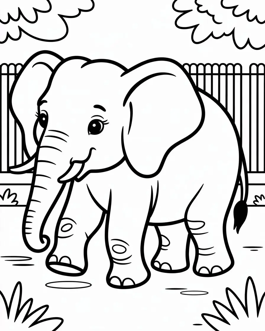 elephant coloring pages