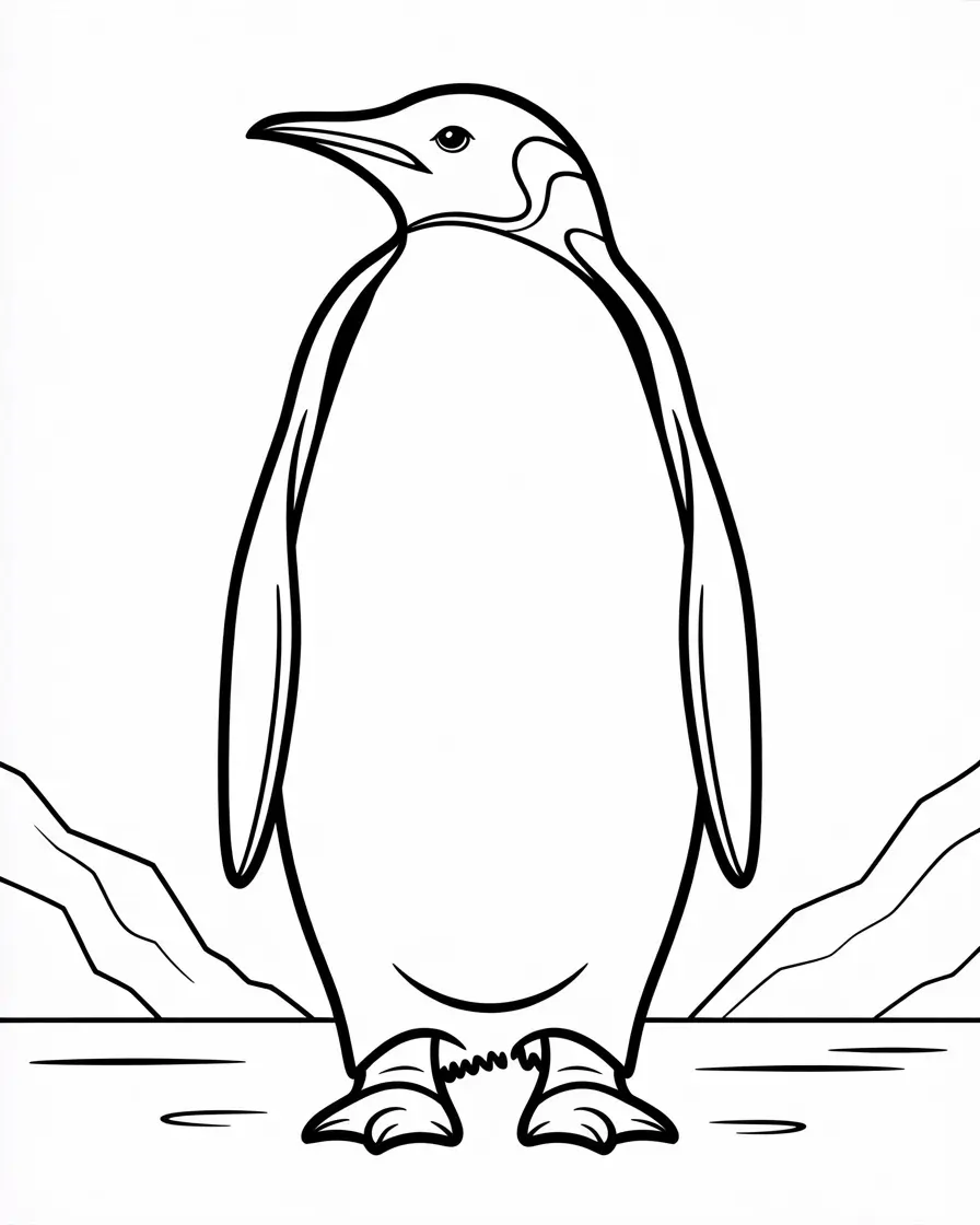 emperor penguin coloring pages