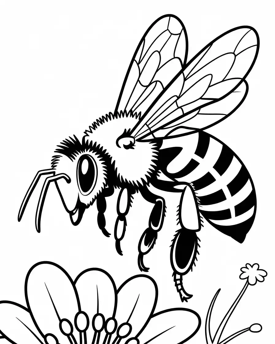 honeybee coloring pages