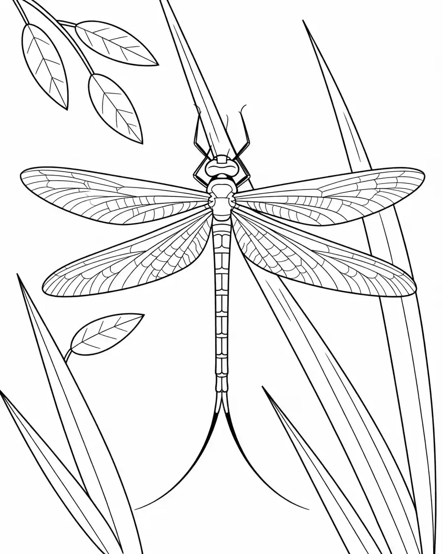 green drake mayfly coloring pages