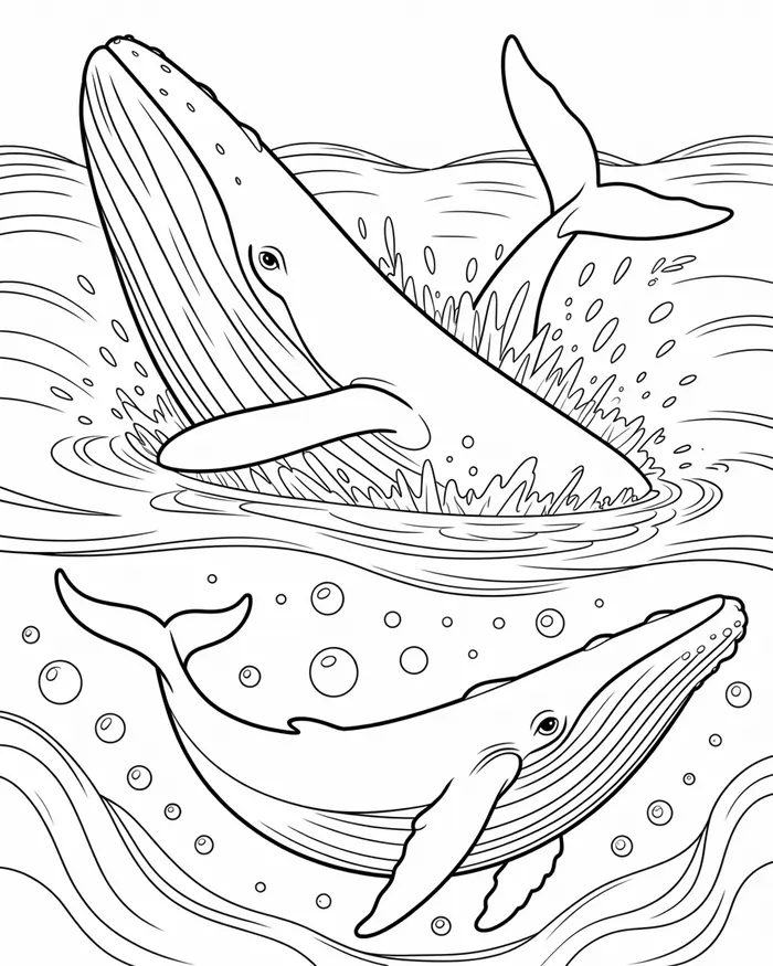 grey whales coloring pages