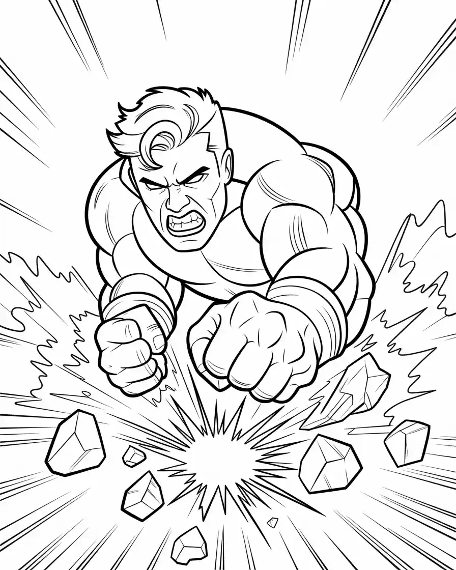 Hulk Coloring Pages 15 hulk smashing coloring page